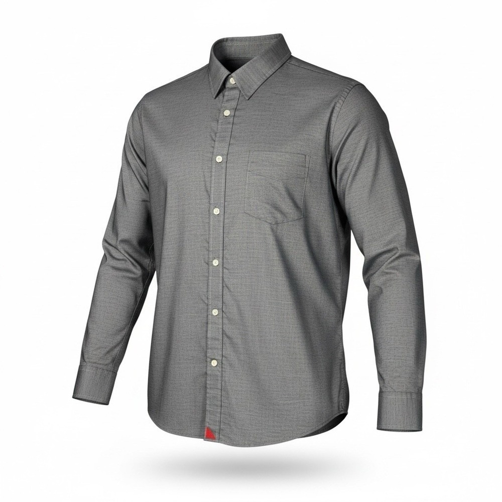 Untuckit Men's XXXL Grey Blue Long Sleeve Button Down Pocket Shirt